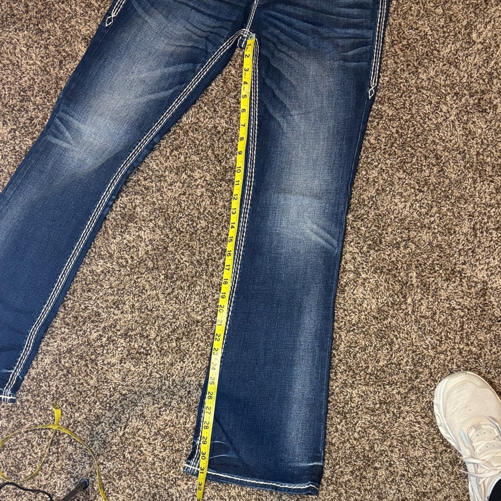 Rock Revival Dark Blue Boot Cut Jeans - Picture 12 of 12